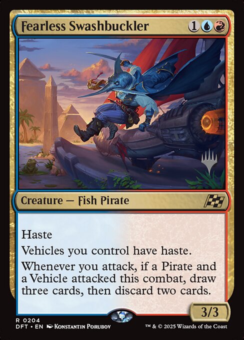 Fearless Swashbuckler — Aetherdrift Promos 204p