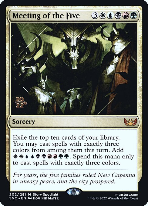 Reunião dos Cinco — Streets of New Capenna Promos 202s