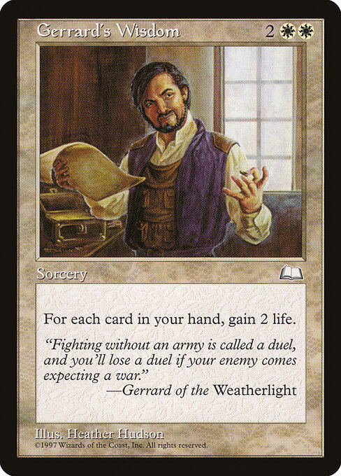 Sabedoria de Gerrard — Weatherlight 15