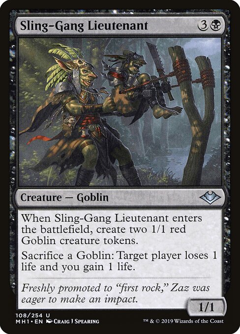 Tenente da Gangue Atiradeira — Modern Horizons 108