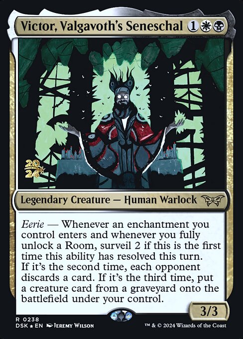 Victor, Valgavoth's Seneschal — Duskmourn: House of Horror Promos 238s