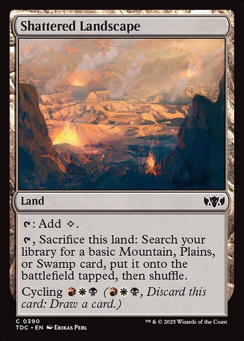 Paisagem Despedaçada — Tarkir: Dragonstorm Commander 390