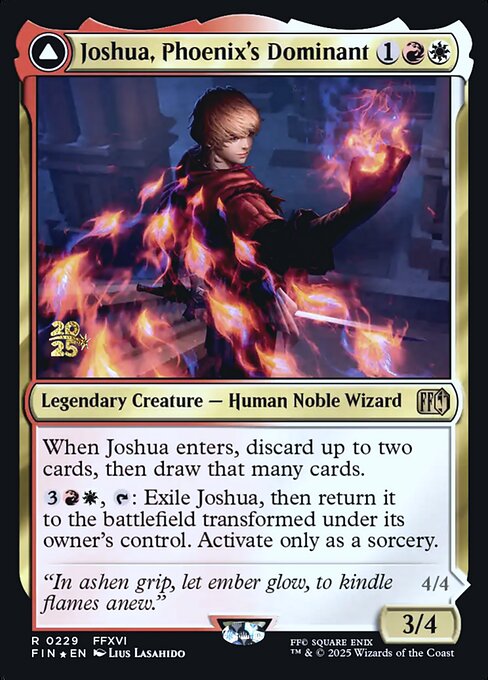 Joshua, Phoenix's Dominant — Final Fantasy Promos 229s