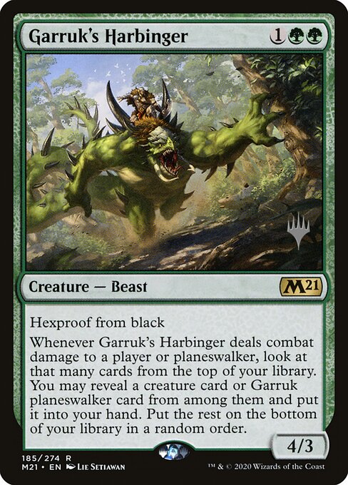Anunciador de Garruk — Core Set 2021 Promos 185p