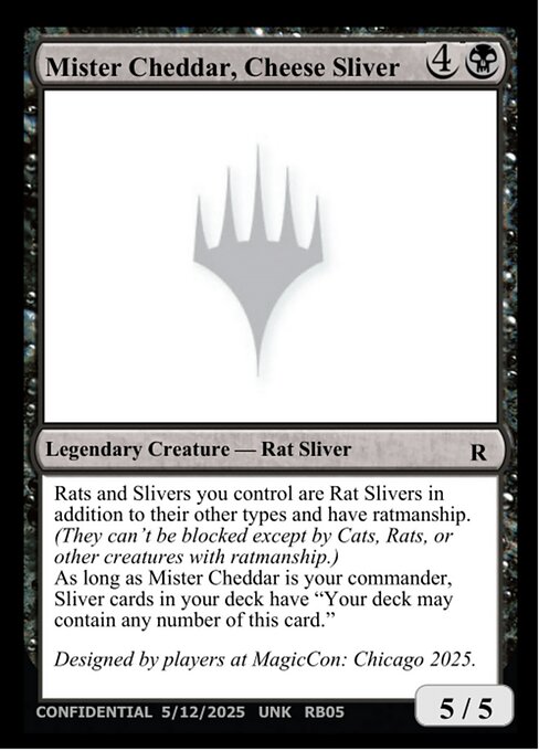 Mister Cheddar, Cheese Sliver — Unknown Event RB05a