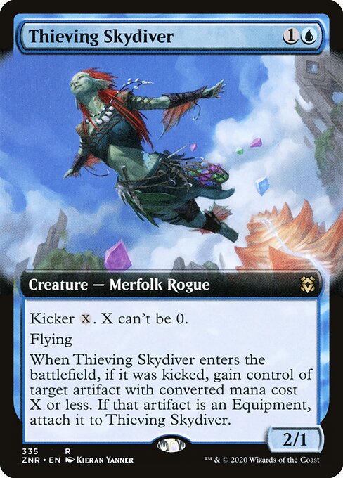 Mergulhadora Celeste Ladra — Zendikar Rising 335