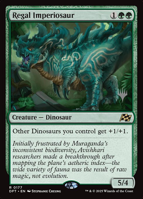 Regal Imperiosaur — Aetherdrift Promos 177p
