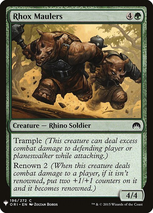 Esmagadores Rhox — The List ORI-196