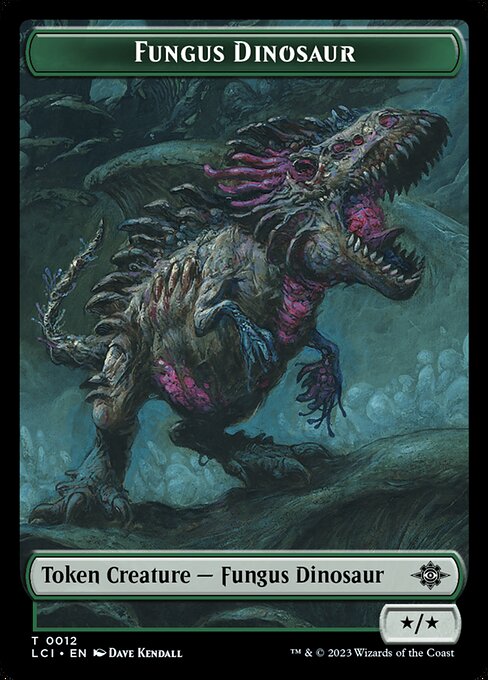 Fungus Dinosaur — The Lost Caverns of Ixalan Tokens 12