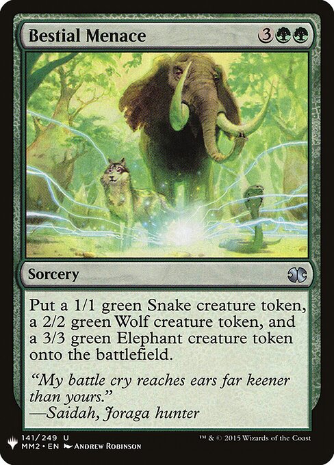 Ameaça Bestial — The List MM2-141