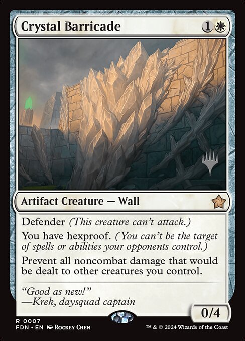 Crystal Barricade — Foundations Promos 7p