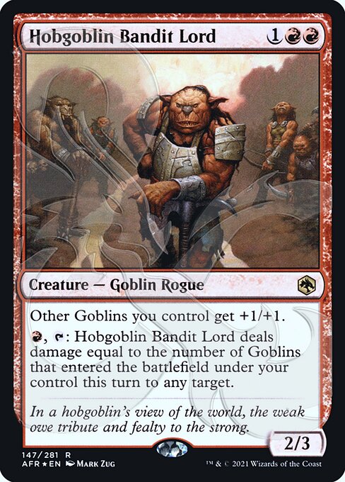 Senhor Bandido Hobgoblin — Adventures in the Forgotten Realms Promos 147a