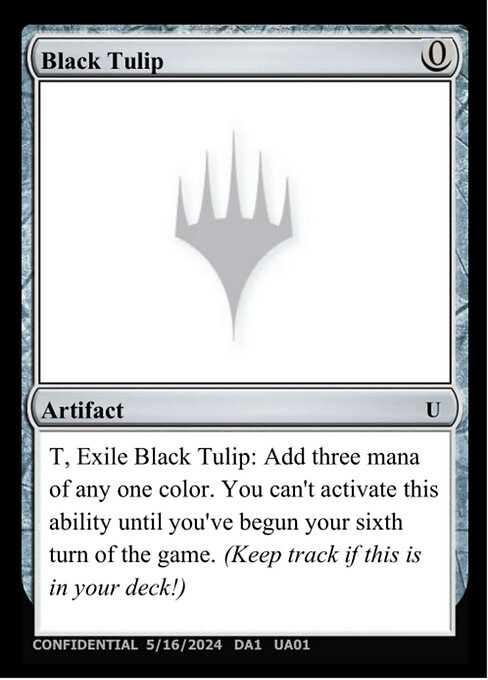 Black Tulip — Unknown Event UA01a
