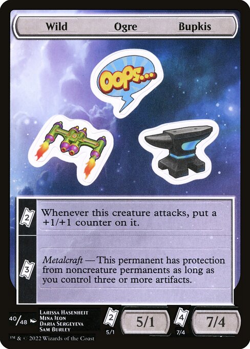 Wild Ogre Bupkis — Unfinity Sticker Sheets 40