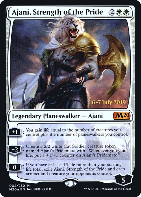 Ajani, Força do Bando — Core Set 2020 Promos 2s