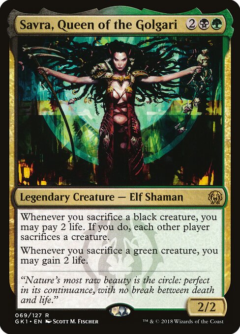 Savra, Rainha dos Golgari — GRN Guild Kit 69