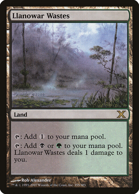Regiões Agrestes de Llanowar — Tenth Edition 355