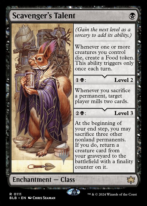 Scavenger's Talent — Bloomburrow Promos 111p