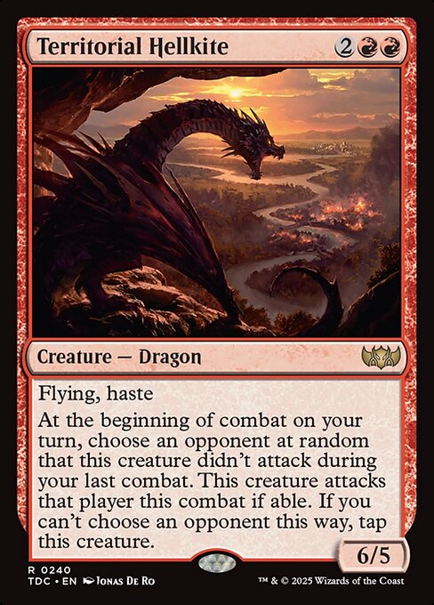 Dragão Avérneo Territorial — Tarkir: Dragonstorm Commander 240