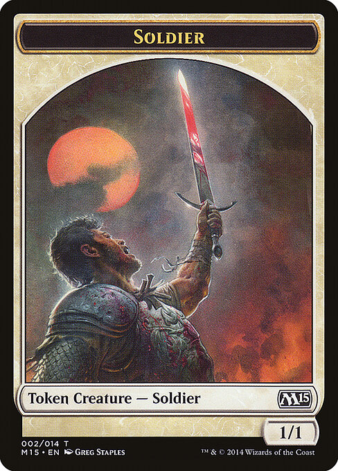 Soldier — Magic 2015 Tokens 2
