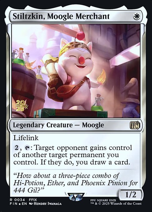Stiltzkin, Moogle Merchant — Final Fantasy Promos 34s