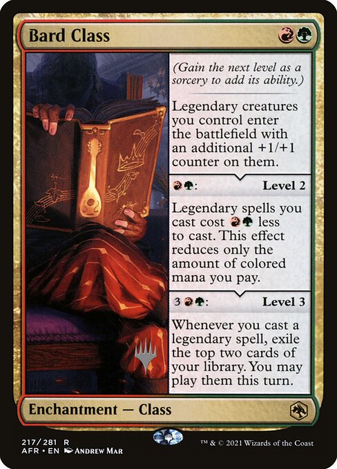 Classe: Bardo — Adventures in the Forgotten Realms Promos 217p
