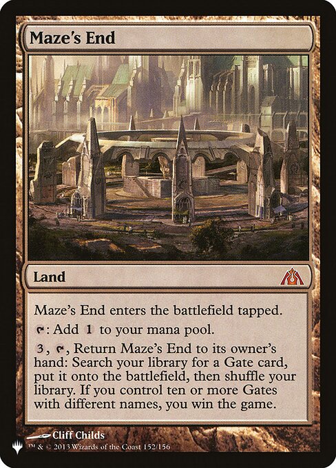 Maze's End — The List DGM-152