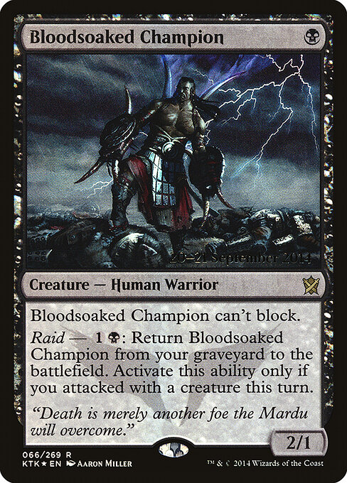 Campeão Banhado em Sangue — Khans of Tarkir Promos 66s