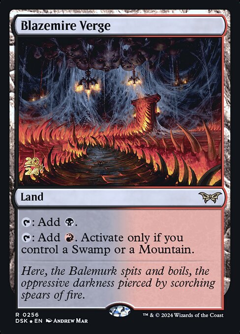 Blazemire Verge — Duskmourn: House of Horror Promos 256s