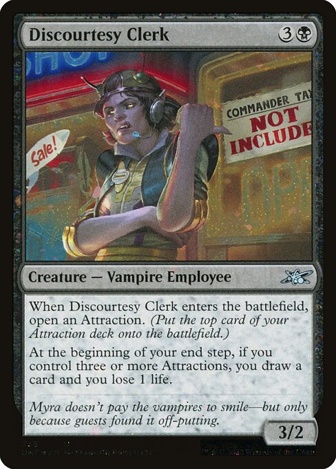 Discourtesy Clerk — Unfinity 356
