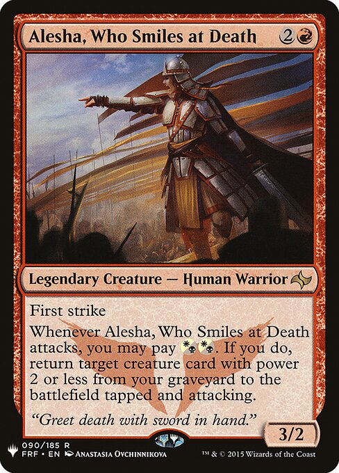 Alesha, a Que Sorri Para a Morte — The List FRF-90