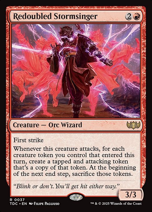 Redoubled Stormsinger — Tarkir: Dragonstorm Commander 37