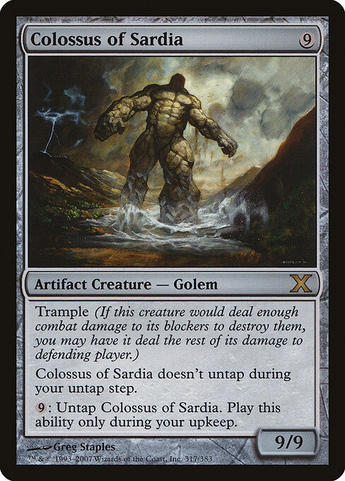 Colosso de Sardia — Tenth Edition 317