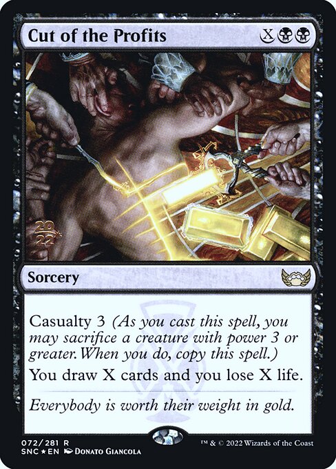Corte nos Lucros — Streets of New Capenna Promos 72s