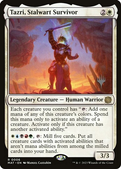 Tazri, Sobrevivente Resoluta — March of the Machine: The Aftermath Promos 6p