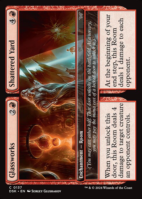 Glassworks // Shattered Yard — Duskmourn: House of Horror 137