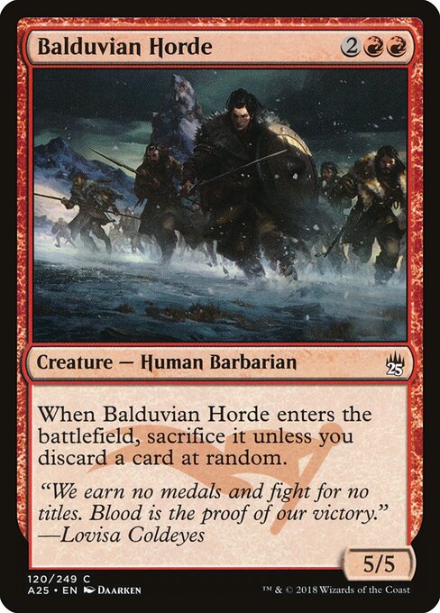 Horda Balduviana — Masters 25 120