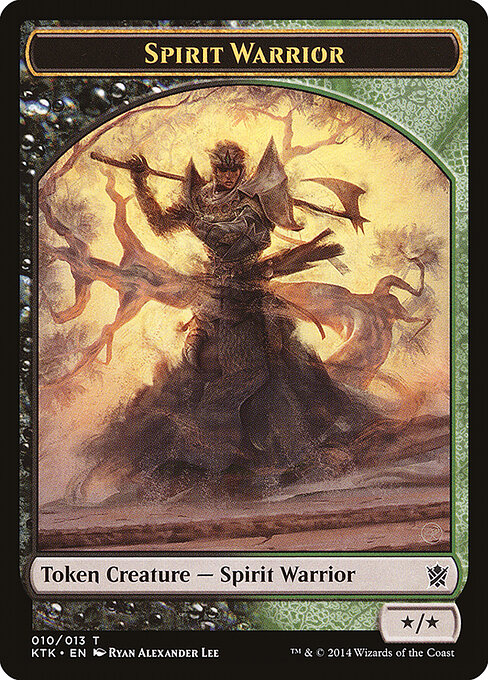 Spirit Warrior — Khans of Tarkir Tokens 10