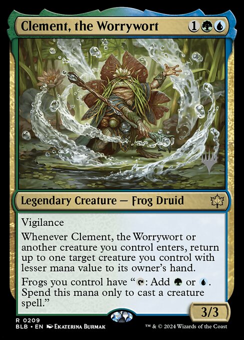 Clement, the Worrywort — Bloomburrow Promos 209p