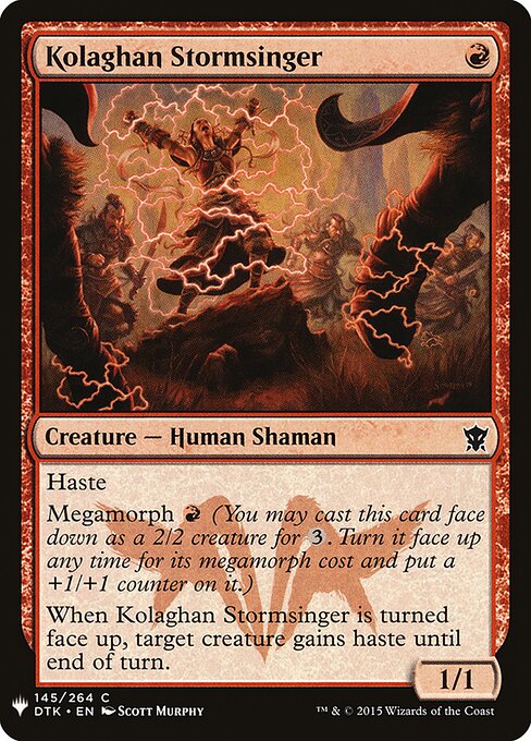 Canta-tempestade de Kolaghan — The List DTK-145