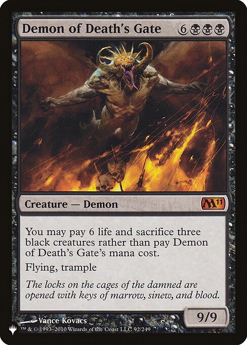 Demônio do Portão da Morte — The List M11-92