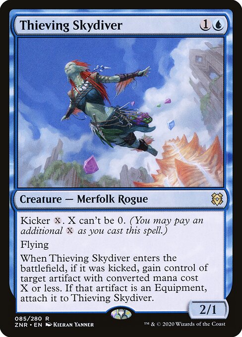 Mergulhadora Celeste Ladra — Zendikar Rising 85