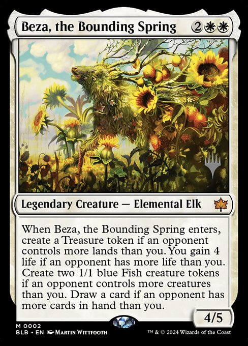 Beza, the Bounding Spring — Bloomburrow Promos 2p