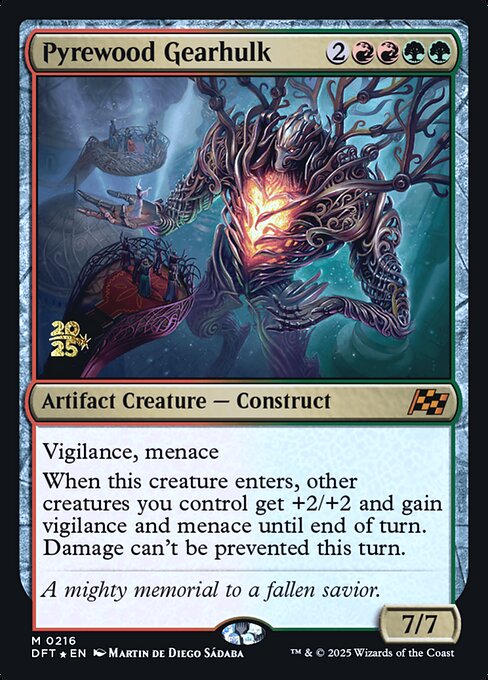 Pyrewood Gearhulk — Aetherdrift Promos 216s