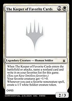 The Keeper of Favorite Cards — Unknown Event RW90a