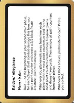 Raiders' Allegiance — Black Lotus Unknown Planechase PLA035