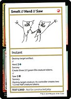 Smelt // Herd // Saw — Mystery Booster Playtest Cards 2021 100