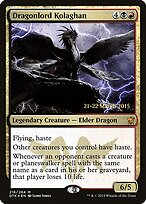 Kolaghan, Soberana Dragoa — Dragons of Tarkir Promos 218s