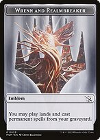 Wrenn and Realmbreaker Emblem — March of the Machine Tokens 23