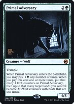 Adversário Primal — Innistrad: Midnight Hunt Promos 194s